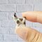 Handcrafted Miniature Ceramic Dog Figurines for Dollhouse Decor