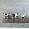 Miniature Ceramic Dog Figurines Set – Handcrafted 1:12 Scale