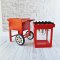 Dollhouse Miniatures Furniture Popcorn Red Cart Decoration