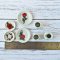 Dollhouse Miniatures Ceramic Tableware Red Rose Flower Mini Tiny Valentine Decoration Gift Set
