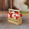 Dollhouse Miniatures Red Flower Basket