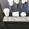Dollhouse Miniatures Beverage Drink Acrylic Cups Lid Supply Lot x100