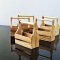 Dollhouse Miniatures Wooden Wood Basket
