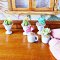 Dollhouse Miniatures Ceramic Vase Jar Pot Flower Plant Scene Decoration