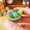 Dollhouse Miniatures Ceramic Vase Jar Pot Flower Plant Scene Decoration