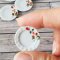 Dollhouse Miniatures Ceramic Tableware Dish Hand Painted Flower Set