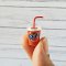 Dollhouse Miniatures Beverage Drink Fanta Soda Cup Set