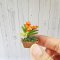 Dollhouse Miniatures Clay Plant Flower in Ceramic Pot
