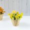 Dollhouse Miniatures Yellow Flower in Basket