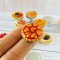 Dollhouse Miniatures Food Bakery Fruit Pie Sweet Dessert for Doll Barbie Blythe Decoration