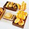 19 Bread Pastries Miniatures on Wood tray