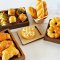 19 Bread Pastries Miniatures on Wood tray