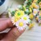 Daisy flowers Handmade Miniatures 1/6 scale