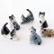 Dollhouse Miniatures Ceramic Figurine Animals Cat Kitten