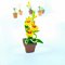Miniatures Orchid Flower Pot