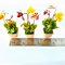 Handmade Miniatures Orchid Flowers Pot Fairy Garden Decoration