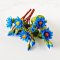 Blue Lotus Clay Flowers Handmade Miniatures