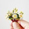 Handmade Miniatures White Lotus Clay Flowers