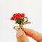 Red Rose Bouquet Handmade Miniatures Flowers