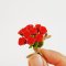 Red Rose Bouquet Handmade Miniatures Flowers
