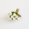 White Rose Flowers Bouquet Handmade Miniatures