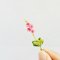 Set 5 Pcs. Miniatures Handmade Orchid Flowers 1:12 Scale