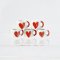 Miniatures Ceramic Red Heart Mugs