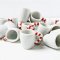 5 Pieces Ceramic Hand Painted Coffee Tea Cups Mugs 15 mm.
