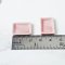 Miniatures Ceramic Pink Tray Plates 17 mm. 5 Pieces