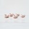 Ceramic Tableware Pink Coffee Tea Cups Saucers 5 Set