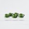 5 Set Ceramic Miniatures Green Coffee Tea Cups Saucers