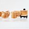 Mixed Set 18 Pcs. Ceramic Miniatures Coffee Tea Cups Plates