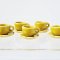 5 Set Ceramic Miniatures Yellow Coffee Tea Cups Saucers