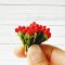 Red Tulip flowers Fairy Garden Dollhouse Decoration