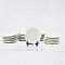 Ceramic White Dishes Plates 25 mm. for Dollhouse Miniatures Kitchen