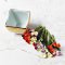 Miniatures Calla Lily flowers with Ceramic Porcelain hand painted Pot