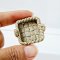 Miniatures Ceramic Wicker Basket Tray Plate 2 Pcs. 30 mm.