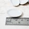 Tiny Mini White Ceramic Ovel Dishes Plates Set 5 Pieces