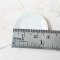 27 mm. Tiny Mini White Ceramic Round Dishes Plates