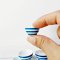 Miniatures Ceramic Bowls Blue Hand Painted Mixed 3 Size 6 Pcs