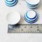 Miniatures Ceramic Bowls Blue Hand Painted 5 Pcs. 23 mm.