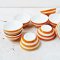 Dollhouse Miniatures ceramic Orange Bowls