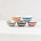 Tiny Ceramic Bowls Hand Painted Mixed 5 Colors 25mm