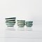Miniatures Ceramic Bowl Green Strip 1/12 Scale Mixed 3 Size