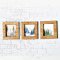 Set 3 Pcs. Watercolor Forest Picture Frame Wall art Decoration
