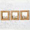 Set 3 Pcs. Watercolor Country House Picture Frame Wall art Decoration
