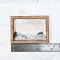 Watercolor wall art wood frame Dollhouse Decoration