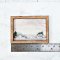 Watercolor wall art wood frame Dollhouse Decoration