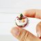 2.5 cm. Christmas Cake Handmade Miniatures Fake Food