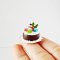 2.5 cm. Chocolate Christmas Cake Handmade Miniatures